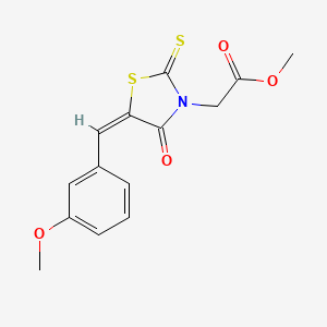 methyl [(5E)-5-(3-methoxybenzylidene)-4-oxo-2-thioxo-1,3-thiazolidin-3-yl]acetate