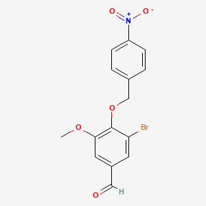 Benzaldehyde, 3-bromo-5-methoxy-4-[(4-nitrophenyl)methoxy]-