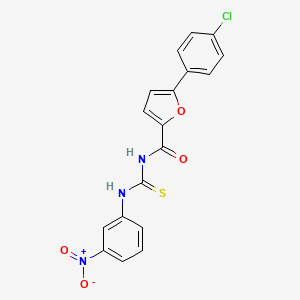 5-(4-chlorophenyl)-N-[(3-nitrophenyl)carbamothioyl]furan-2-carboxamide