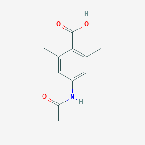 molecular formula C11H13NO3 B373743 4-Acetylamino-2,6-dimethyl-benzoic acid CAS No. 99855-47-7