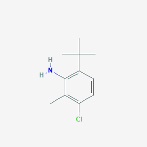 molecular formula C11H16ClN B373744 6-Tert-butyl-3-chloro-2-methylaniline 