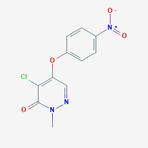 4-Chloro-2-methyl-5-(4-nitrophenoxy)pyridazin-3-one