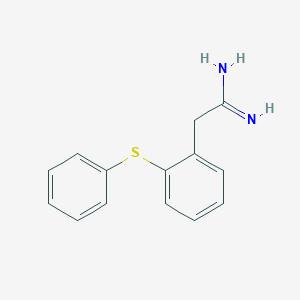 molecular formula C14H14N2S B373779 2-(2-Phenylsulfanylphenyl)ethanimidamide 