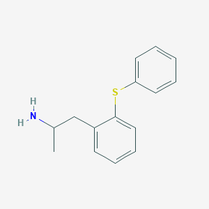 molecular formula C15H17NS B373781 1-Methyl-2-[2-(phenylsulfanyl)phenyl]ethylamine 