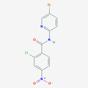 N-(5-bromo-2-pyridinyl)-2-chloro-4-nitrobenzamide