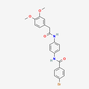 4-bromo-N-(4-{[(3,4-dimethoxyphenyl)acetyl]amino}phenyl)benzamide