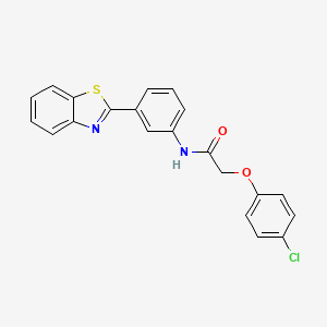 N-[3-(1,3-benzothiazol-2-yl)phenyl]-2-(4-chlorophenoxy)acetamide