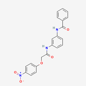 N-(3-{[2-(4-nitrophenoxy)acetyl]amino}phenyl)benzamide