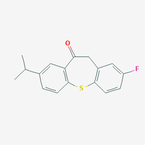molecular formula C17H15FOS B373799 2-fluoro-8-isopropyldibenzo[b,f]thiepin-10(11H)-one 