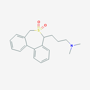 molecular formula C19H23NO2S B373800 3-(6,6-dioxo-5,7-dihydrobenzo[d][2]benzothiepin-5-yl)-N,N-dimethylpropan-1-amine 