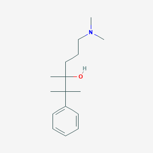 molecular formula C16H27NO B373804 6-(Dimethylamino)-2,3-dimethyl-2-phenyl-3-hexanol 