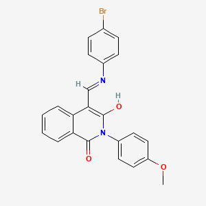 4-{[(4-bromophenyl)amino]methylene}-2-(4-methoxyphenyl)-1,3(2H,4H)-isoquinolinedione