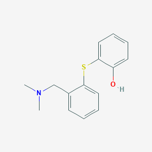 molecular formula C15H17NOS B373809 2-({2-[(Dimethylamino)methyl]phenyl}sulfanyl)phenol 