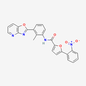 N-(2-methyl-3-[1,3]oxazolo[4,5-b]pyridin-2-ylphenyl)-5-(2-nitrophenyl)-2-furamide