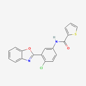 N-[3-(1,3-benzoxazol-2-yl)-4-chlorophenyl]-2-thiophenecarboxamide