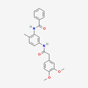 N-(5-{[(3,4-dimethoxyphenyl)acetyl]amino}-2-methylphenyl)benzamide