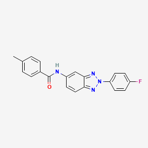 N-[2-(4-fluorophenyl)-2H-1,2,3-benzotriazol-5-yl]-4-methylbenzamide