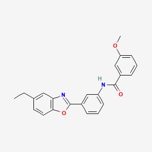 N-[3-(5-ethyl-1,3-benzoxazol-2-yl)phenyl]-3-methoxybenzamide