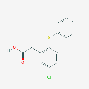 molecular formula C14H11ClO2S B373821 [5-Chloro-2-(phenylsulfanyl)phenyl]acetic acid CAS No. 13421-05-1