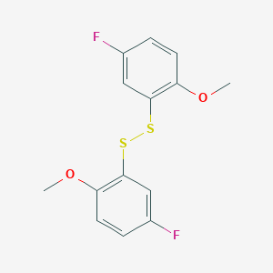 molecular formula C14H12F2O2S2 B373822 Bis(5-fluoro-2-methoxyphenyl) disulfide 