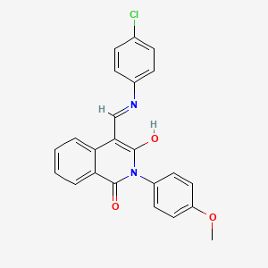 4-{[(4-chlorophenyl)amino]methylene}-2-(4-methoxyphenyl)-1,3(2H,4H)-isoquinolinedione