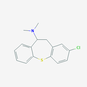 molecular formula C16H16ClNS B373828 N-(2-chloro-10,11-dihydrodibenzo[b,f]thiepin-10-yl)-N,N-dimethylamine 