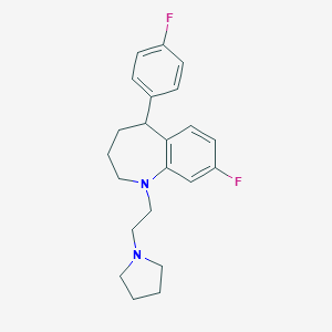 8-Fluoro-5-(4-fluorophenyl)-2,3,4,5-tetrahydro-1-[2-(1-pyrrolidinyl)ethyl]-1H-1-benzazepine