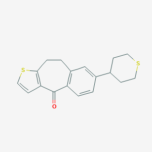 7-tetrahydro-2H-thiopyran-4-yl-9,10-dihydro-4H-benzo[4,5]cyclohepta[1,2-b]thiophen-4-one