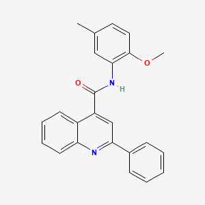 molecular formula C24H20N2O2 B3738369 N-(2-methoxy-5-methylphenyl)-2-phenyl-4-quinolinecarboxamide 