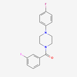 molecular formula C17H16FIN2O B3738417 1-(4-fluorophenyl)-4-(3-iodobenzoyl)piperazine 