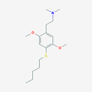 molecular formula C17H29NO2S B373842 2-(2,5-dimethoxy-4-pentylsulfanylphenyl)-N,N-dimethylethanamine 