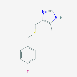 4-fluorobenzyl (5-methyl-1H-imidazol-4-yl)methyl sulfide