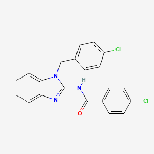 4-chloro-N-[1-(4-chlorobenzyl)-1H-benzimidazol-2-yl]benzamide