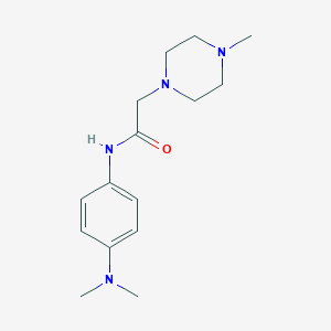 N-[4-(dimethylamino)phenyl]-2-(4-methyl-1-piperazinyl)acetamide
