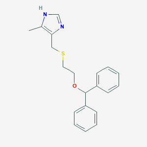 benzhydryl 2-{[(5-methyl-1H-imidazol-4-yl)methyl]sulfanyl}ethyl ether