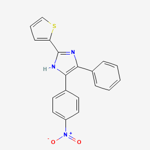 5-(4-nitrophenyl)-4-phenyl-2-(2-thienyl)-1H-imidazole