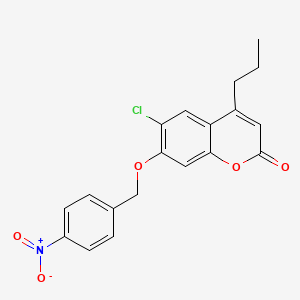 6-chloro-7-[(4-nitrobenzyl)oxy]-4-propyl-2H-chromen-2-one
