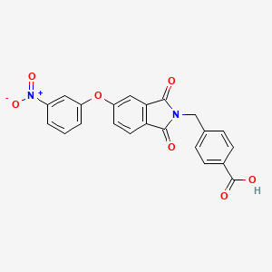 4-{[5-(3-nitrophenoxy)-1,3-dioxo-1,3-dihydro-2H-isoindol-2-yl]methyl}benzoic acid