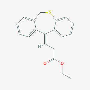 molecular formula C19H18O2S B373857 ethyl 3-dibenzo[b,e]thiepin-11(6H)-ylidenepropanoate 