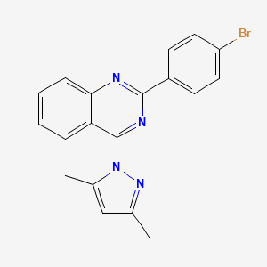 2-(4-bromophenyl)-4-(3,5-dimethyl-1H-pyrazol-1-yl)quinazoline