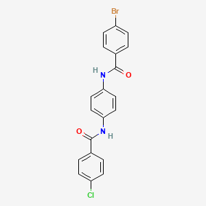 4-bromo-N-{4-[(4-chlorobenzoyl)amino]phenyl}benzamide