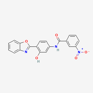 molecular formula C20H13N3O5 B3738615 N-[4-(1,3-benzoxazol-2-yl)-3-hydroxyphenyl]-3-nitrobenzamide 