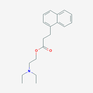 molecular formula C19H25NO2 B373862 2-(Diethylamino)ethyl 3-naphthalen-1-ylpropanoate 