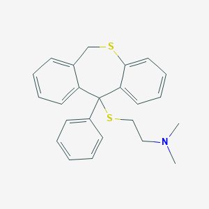 molecular formula C24H25NS2 B373863 N,N-dimethyl-2-[(11-phenyl-6H-benzo[c][1]benzothiepin-11-yl)sulfanyl]ethanamine 