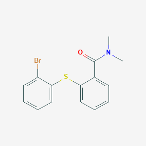 molecular formula C15H14BrNOS B373867 2-[(2-bromophenyl)sulfanyl]-N,N-dimethylbenzamide 
