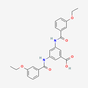 molecular formula C25H24N2O6 B3738672 3,5-bis[(3-ethoxybenzoyl)amino]benzoic acid 