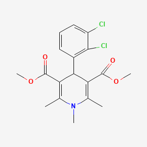 molecular formula C18H19Cl2NO4 B3738682 dimethyl 4-(2,3-dichlorophenyl)-1,2,6-trimethyl-1,4-dihydro-3,5-pyridinedicarboxylate 