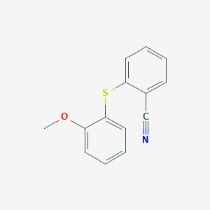 molecular formula C14H11NOS B373869 2-[(2-Methoxyphenyl)sulfanyl]benzonitrile 
