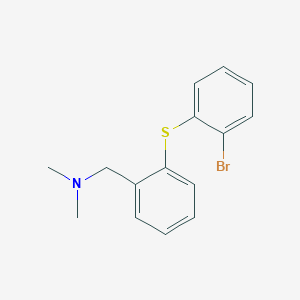 molecular formula C15H16BrNS B373871 N-{2-[(2-bromophenyl)sulfanyl]benzyl}-N,N-dimethylamine 