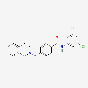 molecular formula C23H20Cl2N2O B3738729 N-(3,5-dichlorophenyl)-4-(3,4-dihydro-2(1H)-isoquinolinylmethyl)benzamide 